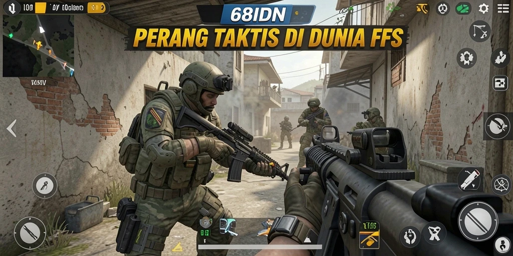 Screenshot gameplay menegangkan di dunia FPS.