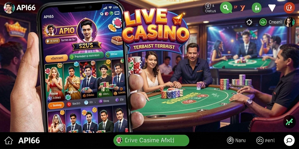 Tampilan gameplay Live Casino yang mendebarkan dan interaktif.