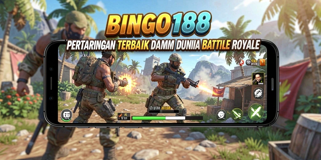 Tampilan gameplay seru dari BINGO188 dalam pertempuran Battle Royale.