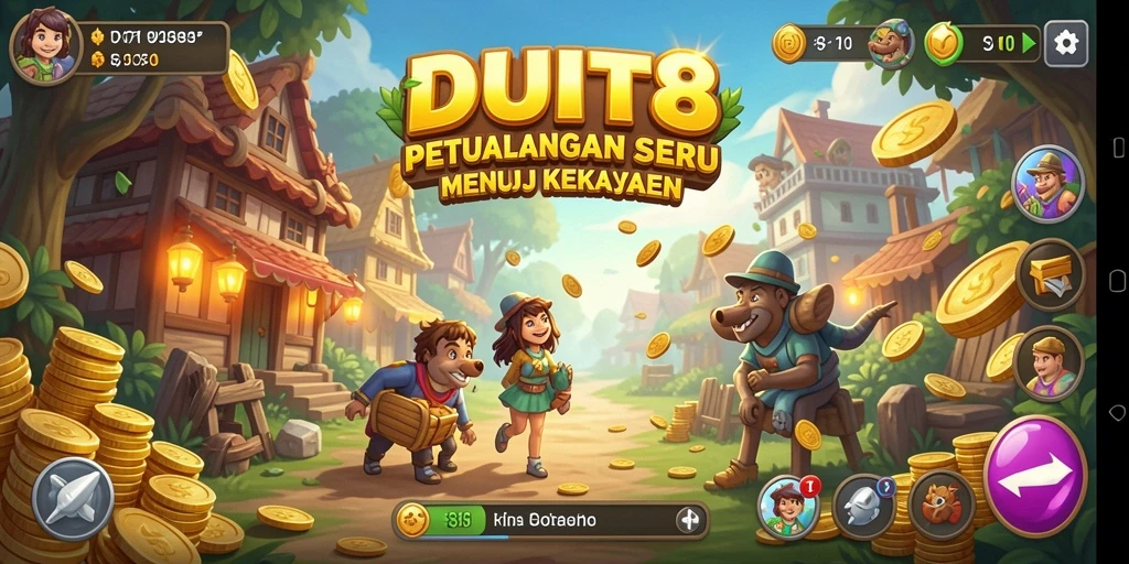 Tampilan gameplay seru dari petualangan di DUIT8.