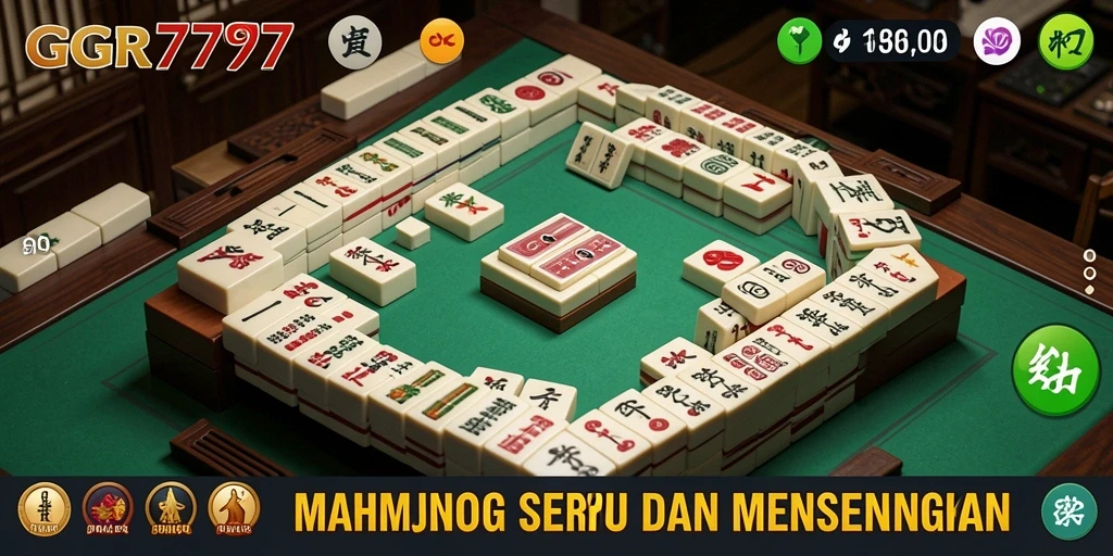 Tampilan gameplay menawan dari GGR7777 permainan Mahjong.