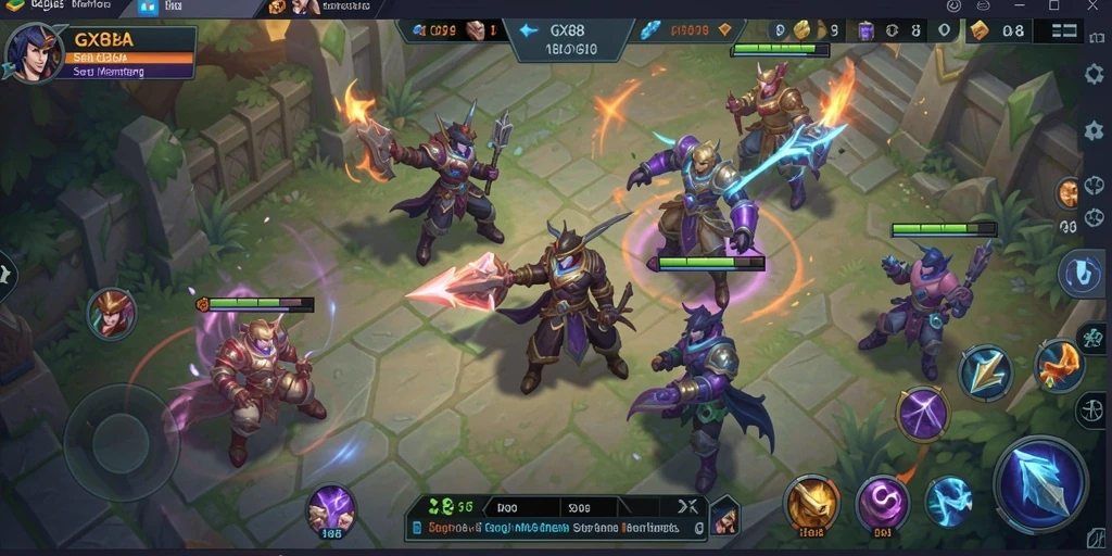 Tampilan gameplay seru dalam GX88 dengan karakter unik dan aksi cepat.