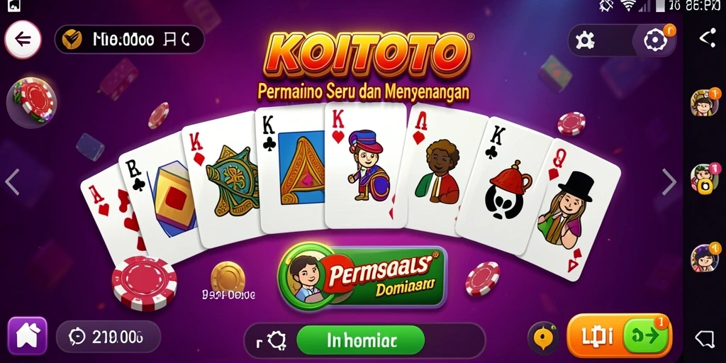 Tampilan gameplay seru di KOITOTO dengan banyak pemain aktif.