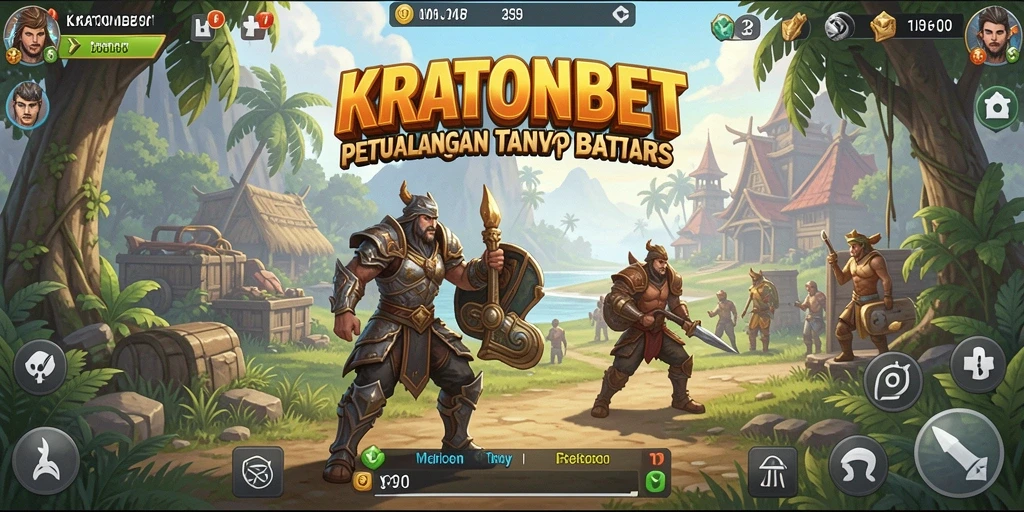 Screenshot gameplay KRATONBET menampilkan eksplorasi dunia terbuka.