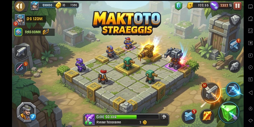 Gameplay intens dalam aksi Tower Defense di MAKTOTO.