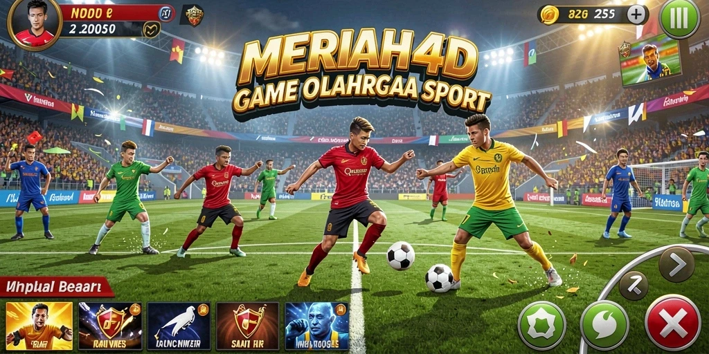 Tangkapan layar gameplay MERIAH4D menampilkan serunya pertandingan olahraga.