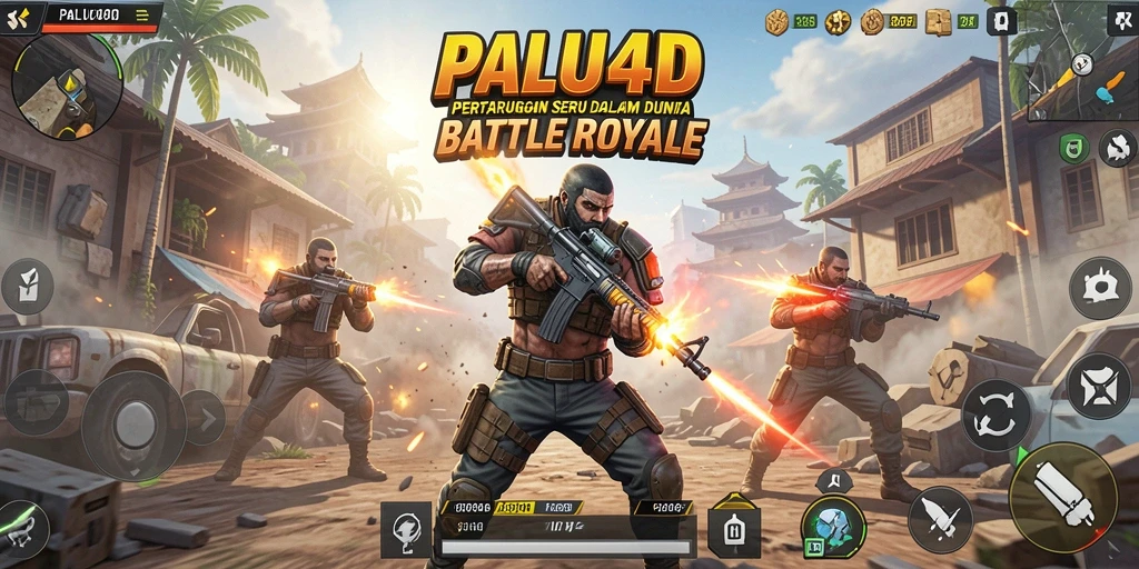 Gameplay PALU4D yang seru dalam pertarungan Battle Royale.